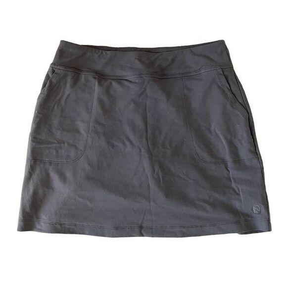 Footjoy FJ Straight Pencil Skirt Women's Medium Gray Pull-On Elastic Waist Stret - Picture 1 of 6